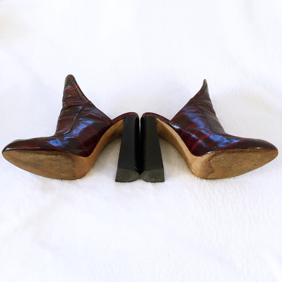 Alexander Wang Eel Bette Mules Size 39 Dark Red - Picture 4 of 7